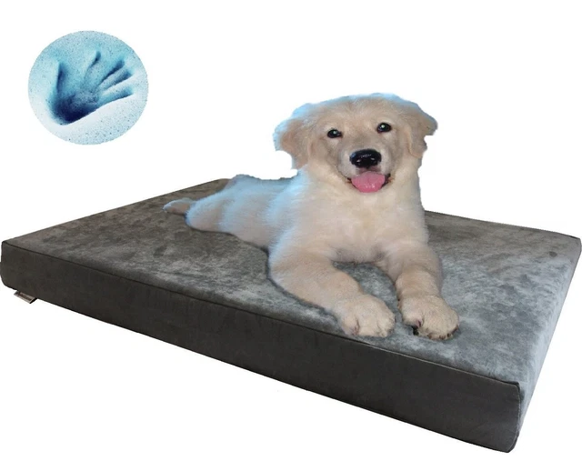 Small Orthopedic Waterproof Memory Foam Dog Bed for Small Medium Pet 35"X20"X4",