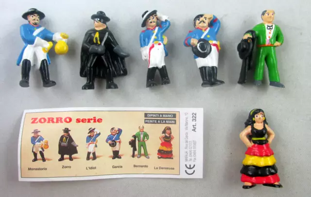 FREMDFIGUR + KOMPLETTSATZ / ZORRO SERIE von MARAJA + BPZ RAR