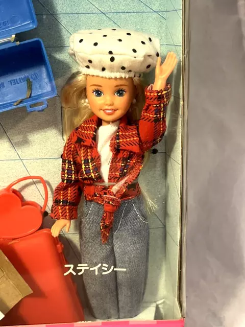 Japan Barbie Travelin' Sisters 14073 w/ Kelly Skipper Stacie 1995 Mattel NRFB 2