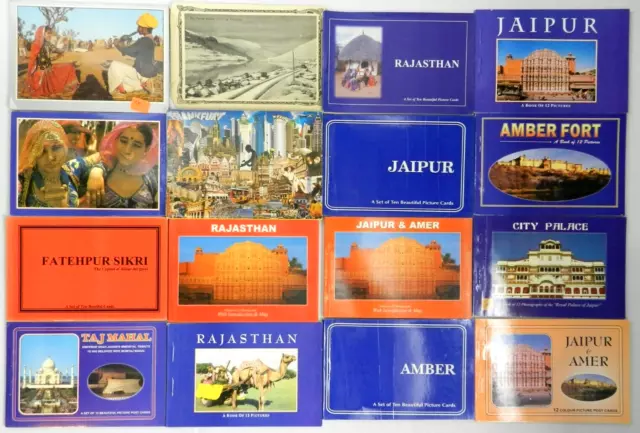 Huge Lot 200+ Postcard Souvenir International Foldouts from Delhi, Paris, Milano