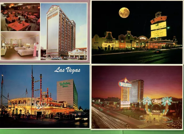 Vintage Las Vegas Hotels Casinos Petley Postcards Lot Of 6 Different Unused