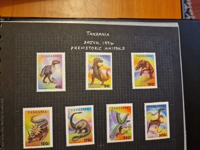 Tanzania 1994 Sg 1799-1805 Prehistoric Animals   Mnh