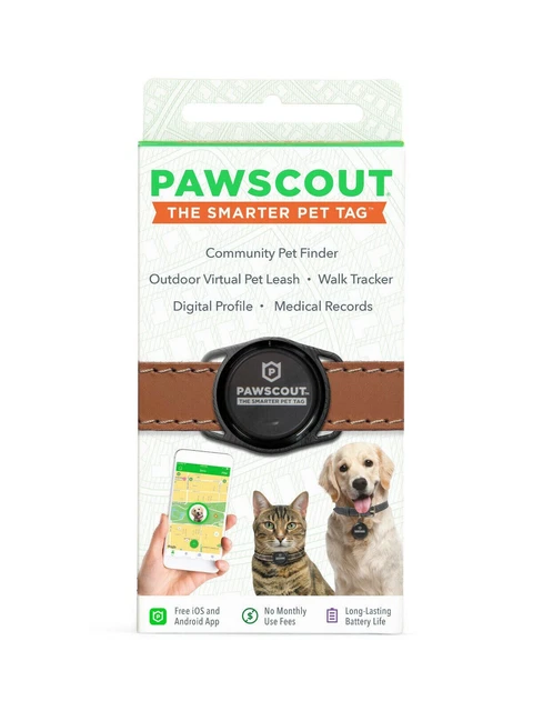 Pawscout The Smarter Pet Tag For Cat Dog Walk Tracker Community Pet Finder GPS