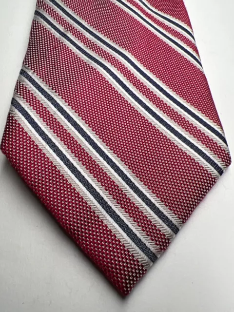 Jos.A.Bank Signature Collection Tie 100% Silk XL 60"x 3.5" Striped Necktie