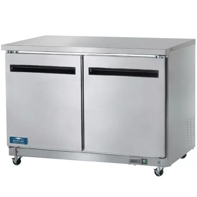 Arctic Air AUC48F 48" 2 Door Undercounter WorkTop Freezer, 10.1 cu. ft.
