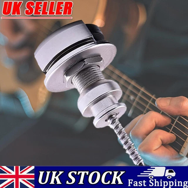 2 Pcs Guitar Strap Locks Set with Mounting Screws Guitar Strap Retainer System