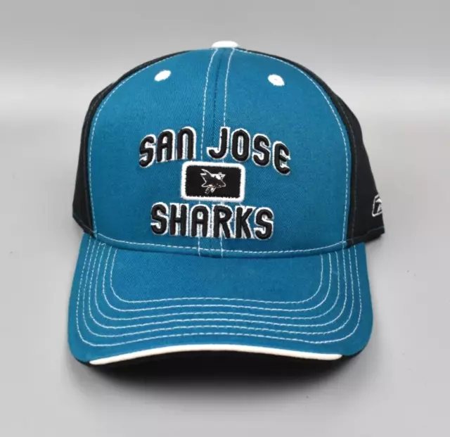 San Jose Sharks Reebok CCM NHL Center Ice Strapback Cap Hat - NWT