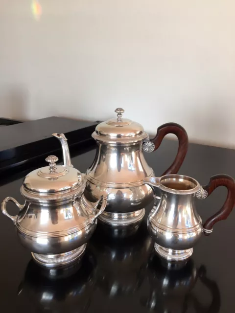 Antique PUIFORCAT French Sterling Silver 950 Tea Coffee Set