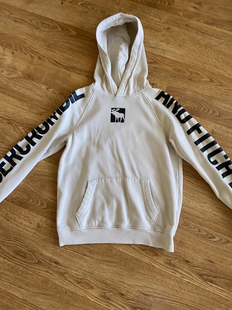 Abercrombie Kid’s Boy’s Hooded Sweatshirt 15/16 years Beige/Black