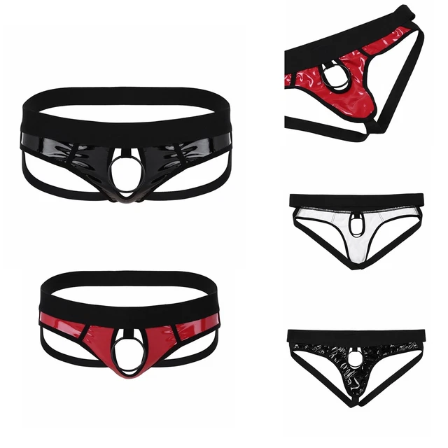 MEN'S JOCKSTRAP OPEN Pouch Underwear Backless Briefs Bikini Underpants