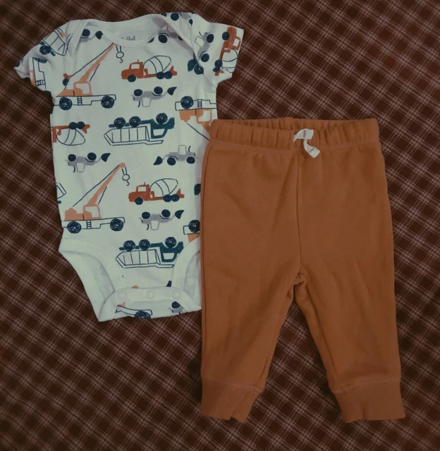 Carter's Baby Boy One Piece Sz 3M And Jumping Beans Pants Sz 3M