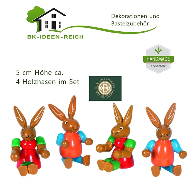 14 Mini-Osterhasen Figuren Set – Niedliche Kaninchen-Deko Für Ostern, Frühling & Tischdekoration
