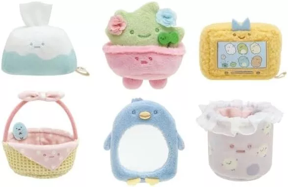 Set of 6 Sumikko Gurashi  Tenori Plush Toy Sumikkomono2 Free Expedited Shipping
