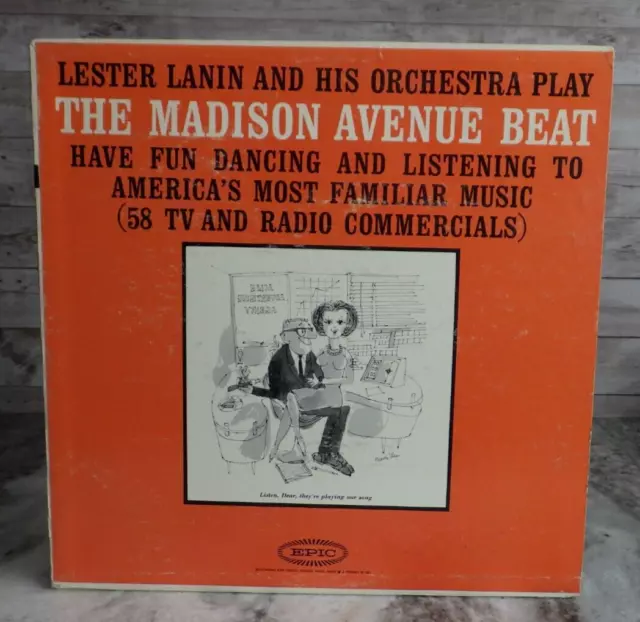 LESTER LANIN and his ORCHESTRA The Madison Avenue Beat EPIC LN 3796