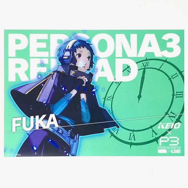 PERSONA 3 RELOAD Fuka Yamagishi [P3R KEIO Collaboration] Clear Poster ...