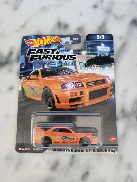 Hot Wheels Fast & Furious - Nissan Skyline GT-R  BNR34   Velozes E Furiosos 2