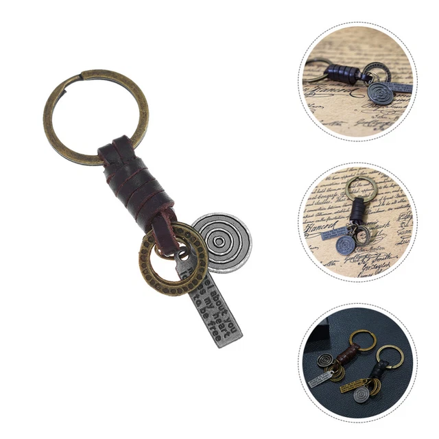 4pcs  Car Keychain Sac Hanging Key Ring Purse Key Chain Vintage Sac Vintage 2