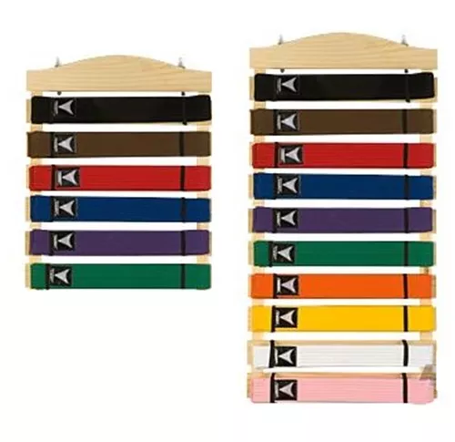 Martial Arts Belt Display Wall Rack Holder for Karate Tae Kwon Do Belts