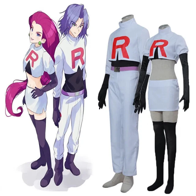 Pokemon Cosplay Wig Pokemon Team Rocket James Cosplay Wig - Short Purple  Hair For Halloween, Parties, Dress-Up (One Size) Jessie Team Rocket Wig