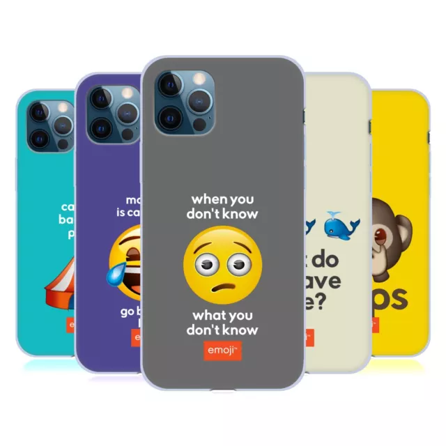 OFFICIEL emoji® PARLER ÉTUI COQUE EN GEL MOLLE POUR APPLE iPHONE TÉLÉPHONES