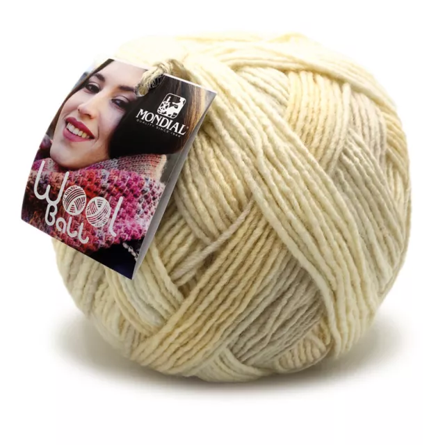 Gomitoli di Lane Mondial-WOOL BALL-MISTO Lana Vergine Merino -200 g - 400 m