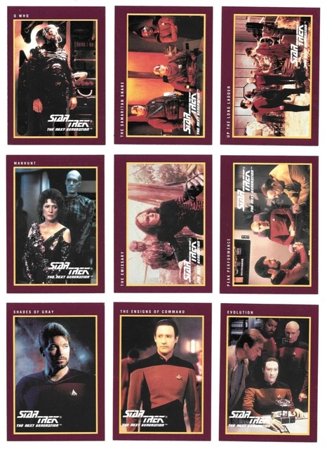 1991 Star Trek Next Generation Trading Cards Series 2 / Choose #s 162-310 / bx91
