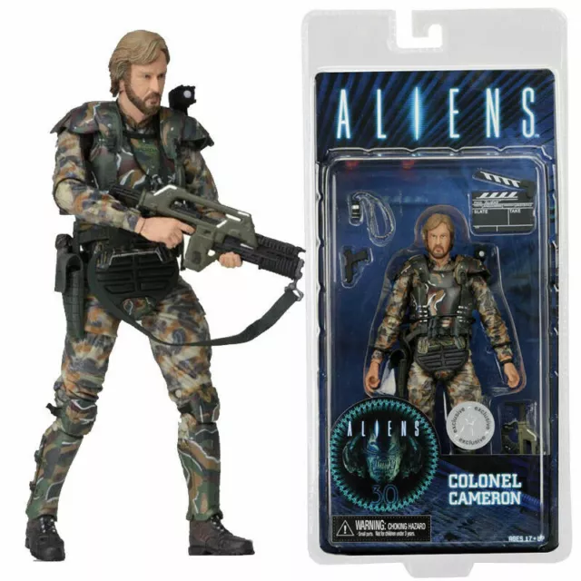 NECA Aliens Direktor James Cameron Oberst Colonial Marine 7" Figur Alien