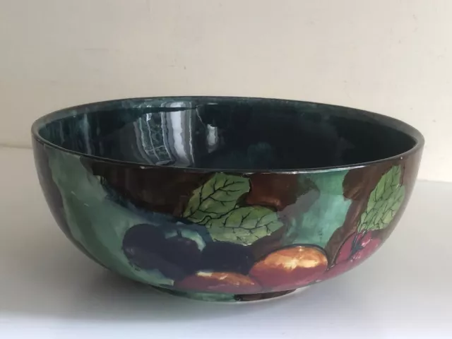 Vintage Art Deco S.Hancock & Sons F.X.Abraham Titian Ware Autumn Fruits Bowl