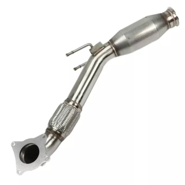 Edelstahl Downpipe 3" mit 200 Zeller Sport-Kat Audi A3 8P TT VW Golf V VI + GTI 2