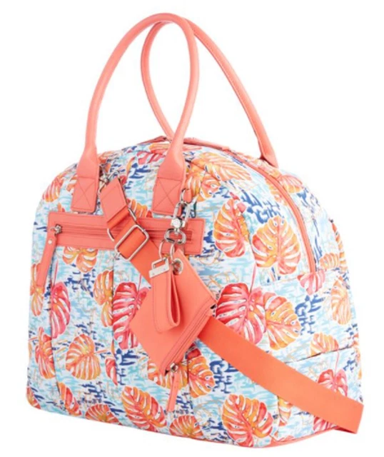 Samantha Brown To-Go Lightweight Quilted Dome Duffle With Pouch- BLUE 2