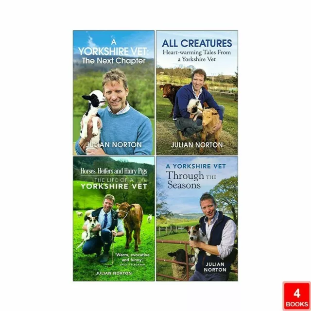 Julian Norton A Yorkshire Vet Series Collection 4 Books Set Paperback NEW