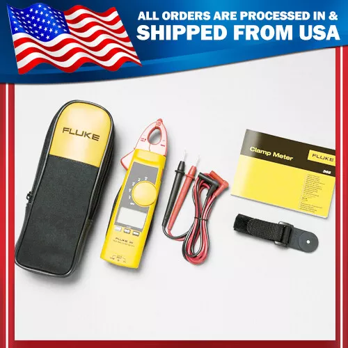 Fluke 365 True-RMS Clamp Meter w/ Detachable Jaw AC/DC w/ Case USA Seller