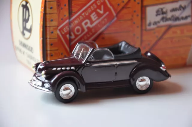 PANHARD DYNA X Cabriolet 1951 prune NOREV presse 1/43 neuve