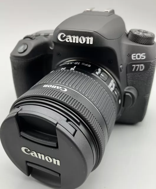 Canon EOS 77D 24.2 MP Digital SLR Camera Kit with Canon EF-S 18-55mm STM Lens