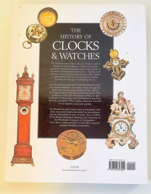 The History of Clocks and Watches by Bruton, Eric Paperback Book 2