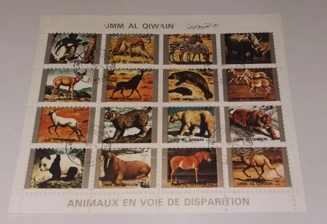 Umm al Qiwain 1972 Airmail - Endangered Animals