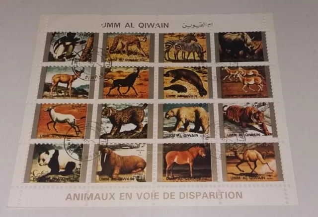 Umm al Qiwain 1972 Airmail - Endangered Animals