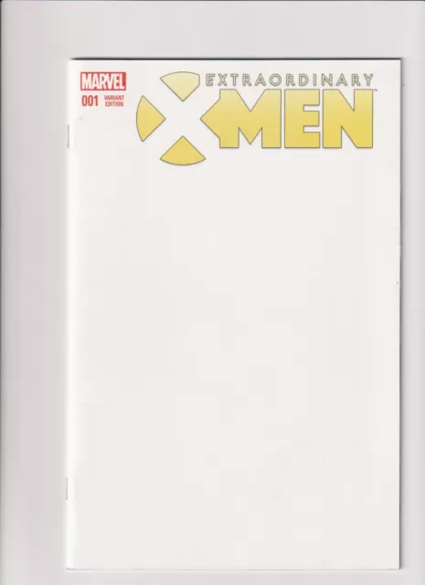 Extraordinary X-Men #1 Blank Variant Cover Marvel Comics Nm