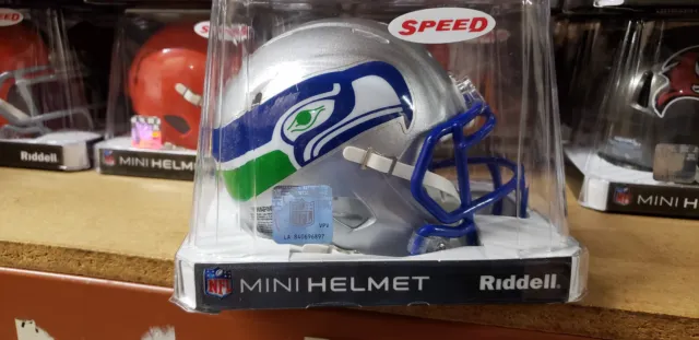 Seattle Seahawks Throwback Replica Mini Helmet Nfl Riddell