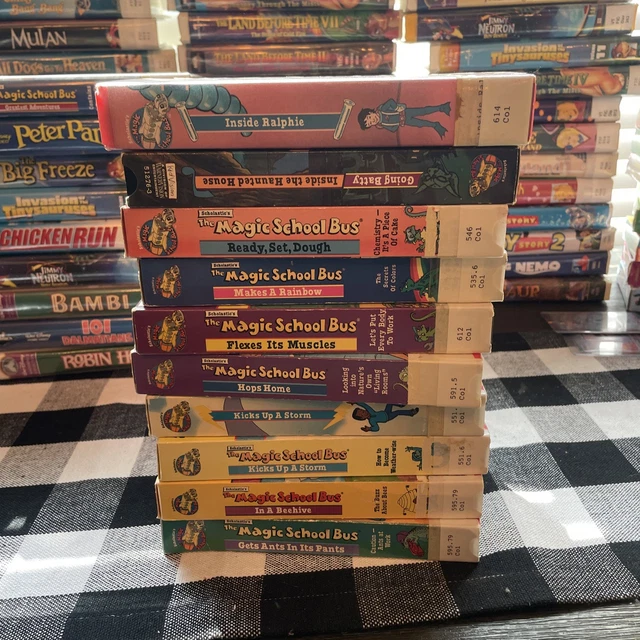 THE MAGIC SCHOOL Bus VHS Lot Of 10 Educational 90’s Kids PBS Scholastic ...