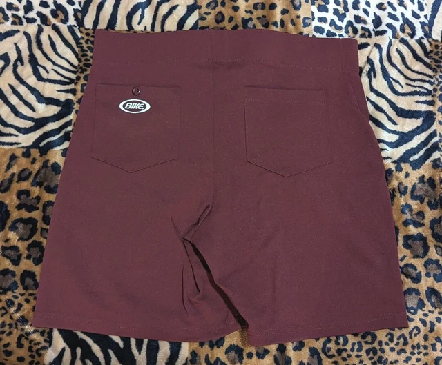 NWOT vtg 80s 90s BIKE Coach Gym Teacher Shorts Maroon Mens UNWORN L  #338