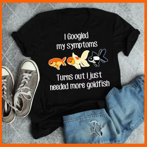 Funny Goldfish Fish Lover Gift, Fancy Ranchu Oranda Panda Black Moor T-SHIRT