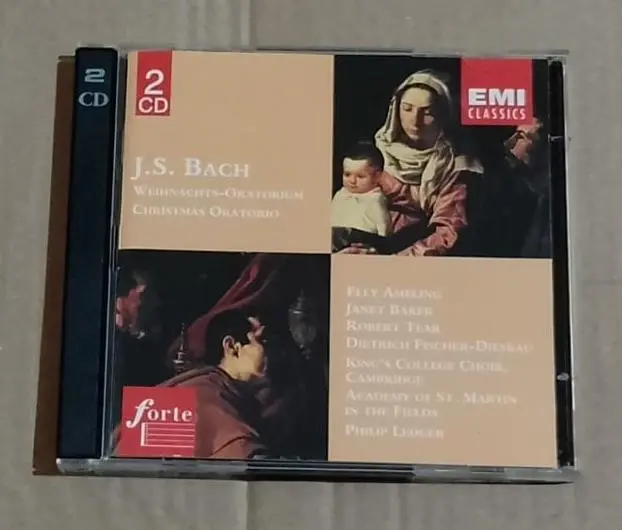 BACH Christmas Oratorio PHILIP LEDGER EMI 2CD SET  Like New