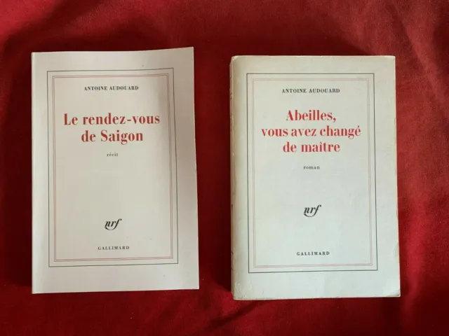 Litterature - Edition Nrf Gallimard - Lot De 2 Livres - Antoine Audouard - Eo