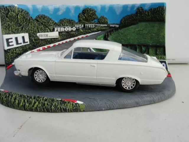 1960'S Strombecker Plymouth Barracuda   White  1:32  Slot Used Unboxed