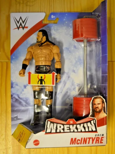 Mattel Actionfigur WWE Wrekkin-Drew McIntyre mit Hantel beweglich ca.18 cm GVJ34