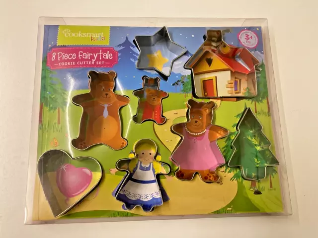 *8 Piece Fairytale -Goldilocks & The 3 Bears Cookie Cutter Set - Cooksmart Kids