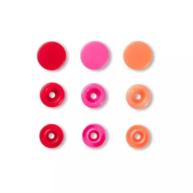 Druckknopf Color Snaps, Prym Love, 12,4mm, rot/pink/orange Prym