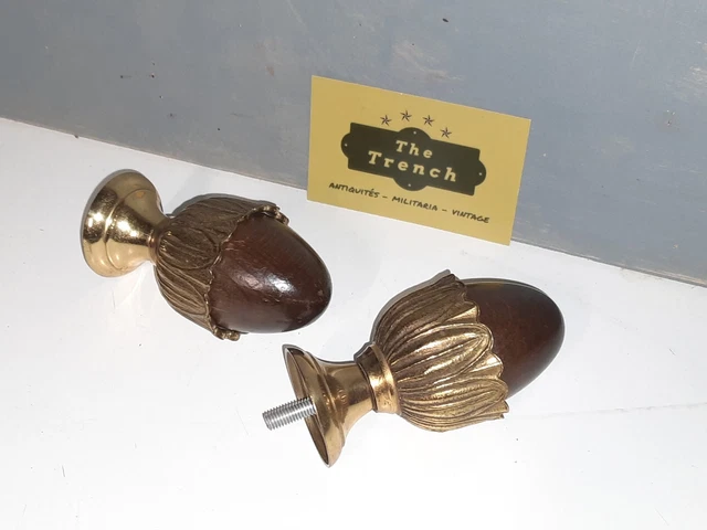 UFURMATE Lot De 4 Embouts De Rideau En Plastique Doré Pour Tringle à Rideaux De 28 Mm De Diamètre (motif Dome