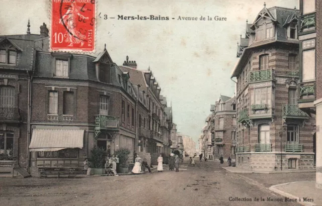 Carte Postale - Mers-Les-Bains - Somme - 80 - Avenue De La Gare
